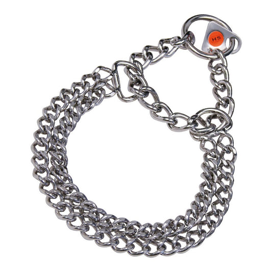 Hundehalsbånd Hs Sprenger Sølv 2 mm Dobbel Linker (50 cm)
