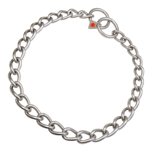 Hundehalsbånd Hs Sprenger Sølv Matt 4 mm Linker Vridd (60 cm)