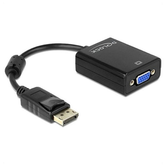 DisplayPort til VGA-adapter DELOCK 61848 Svart