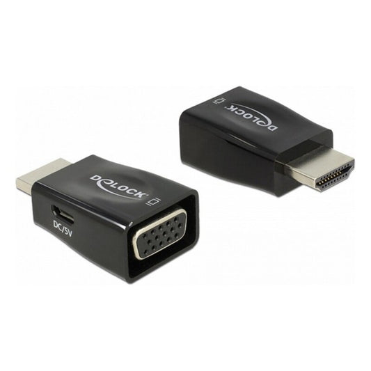 HDMI til VGA-adapter DELOCK 65902 1920 px Svart