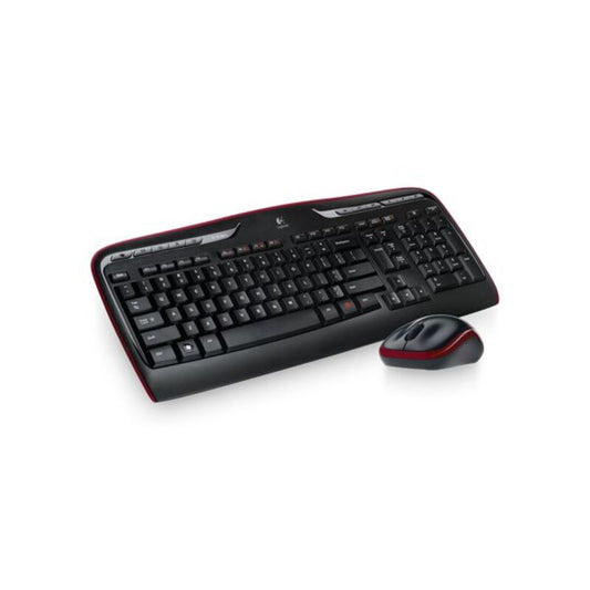 Tastatur med Trådløs Mus Logitech 920-003978 Svart