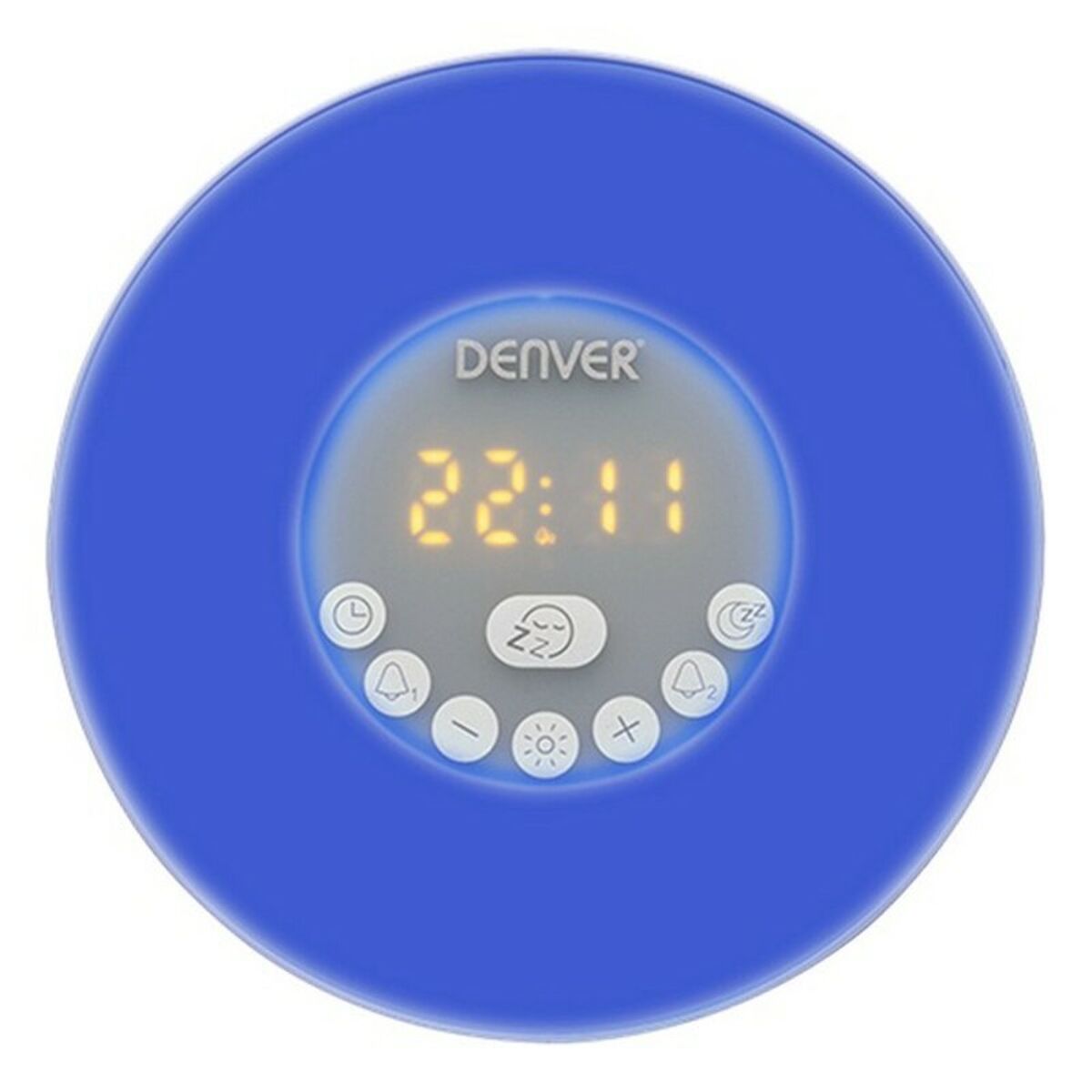 Klokkeradio Denver Electronics CRLB-400 FM Bluetooth LED Hvit
