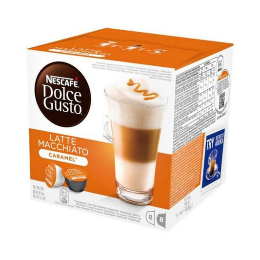Kaffekapsler Nescafé Dolce Gusto 24191 Latte Macchiato (16 stk) Karamell