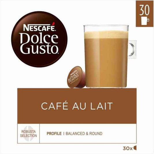 Kaffekapsler Nescafé Dolce Gusto Cafe Au Lait (30 stk)