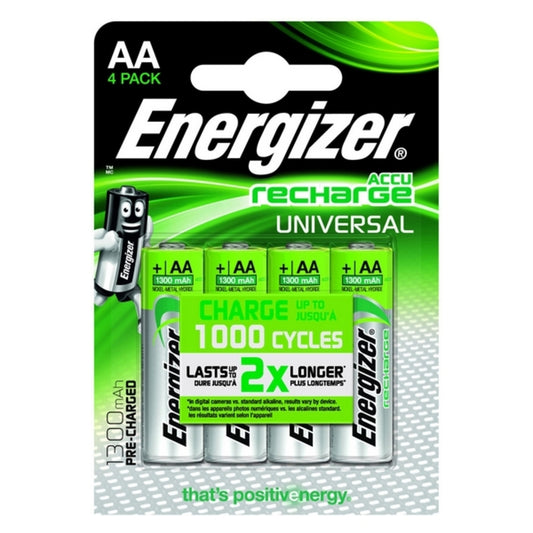 Batterier Energizer Universal 1300 mAh HR6 (4 stk)