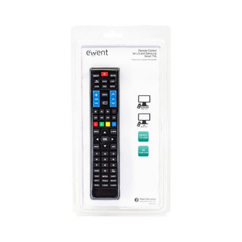 Fjernkontroll for Smart-TV Ewent EW1575 Svart