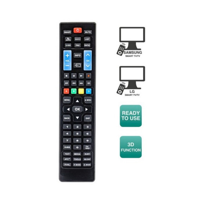 Fjernkontroll for Smart-TV Ewent EW1575 Svart