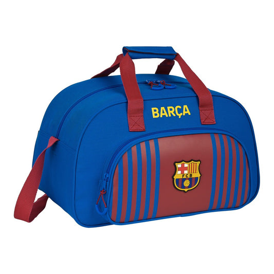 Sportsbag F.C. Barcelona Rødbrun Marineblå (40 x 24 x 23 cm)