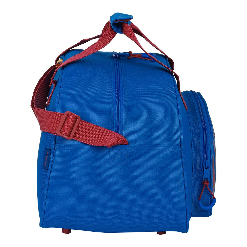 Sportsbag F.C. Barcelona Rødbrun Marineblå (40 x 24 x 23 cm)