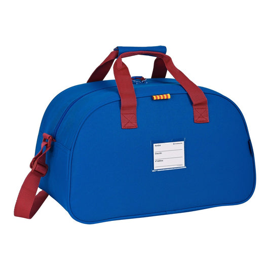 Sportsbag F.C. Barcelona Rødbrun Marineblå (40 x 24 x 23 cm)