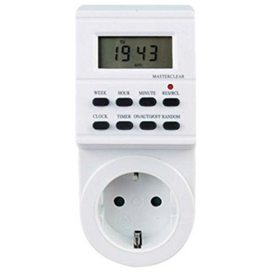 Digital Timer Silver Electronics 49401 3600W Hvit