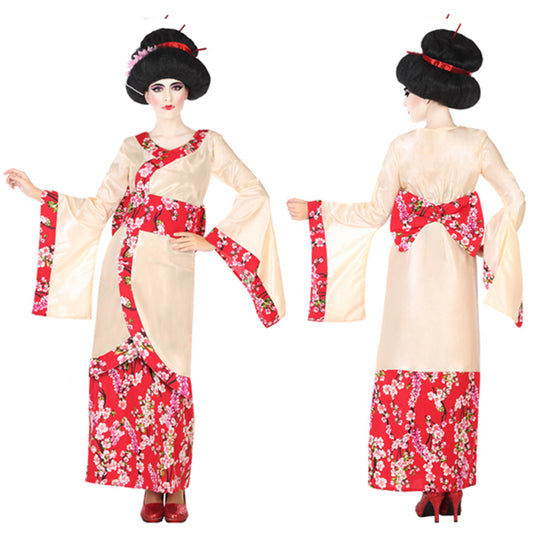 Kostyme voksne Rosa (2 stk) Geisha