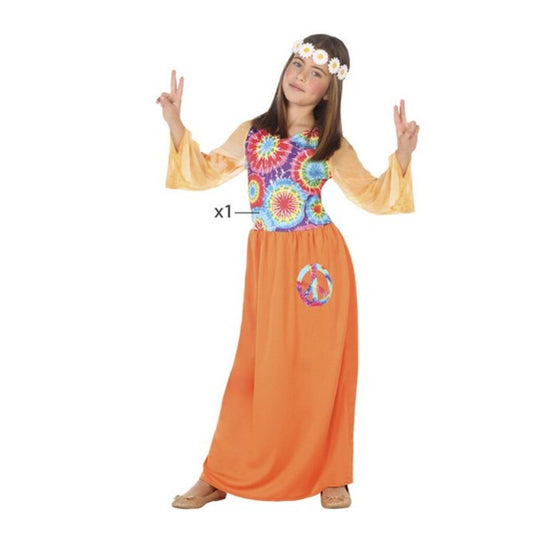 Kostyme barn Hippie Oransje (1 Pc)