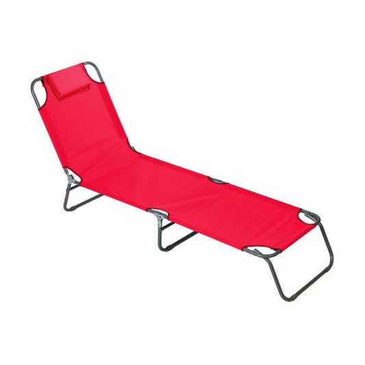 Aurinkotuoli Oxford Ø 18 mm 188 x 55 x 24 cm Rød Stål