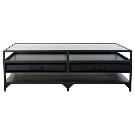 Senterbord Stretto Decor Metall Krystall (120 x 60 x 40 cm)