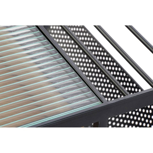 Kaffebord Stretto Decor Tre Metall Bambus Krystall (2 stk) (110 x 60 x 45 cm) (79 x 56 x 41.5 cm)