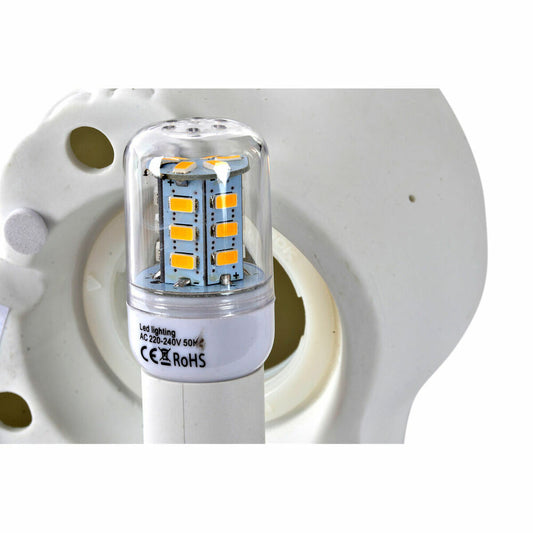 Bordlampe DKD Home Decor 15,5 x 13,5 x 26,5 cm Porselen Hvit 220 V 25 W