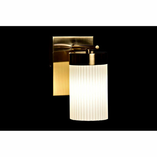 Vegglampe DKD Home Decor Krystall Gyllen Metall Hvit 220 V 50 W (12 x 15 x 20 cm)