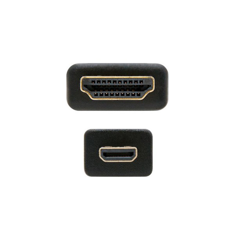 Mikro HDMI-Kabel NANOCABLE 10.15.3502 1,8 m Svart