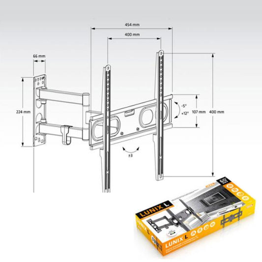 TV-Montering Axil 0592E 26"-60" 30 Kg Svart