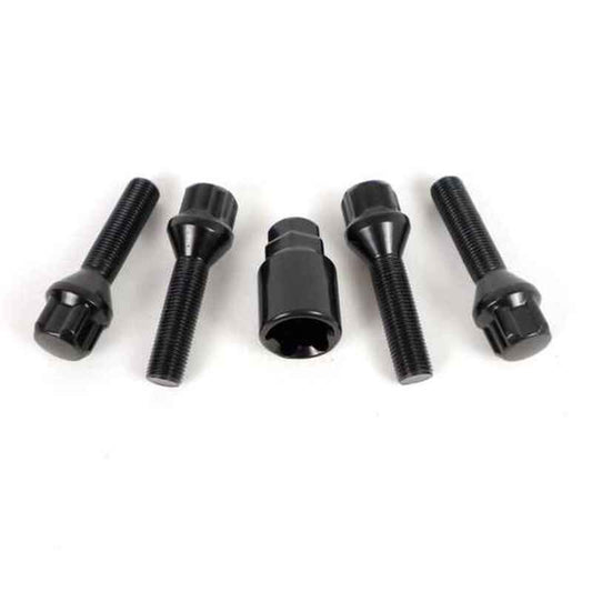 Tyverisikre skruer OMP OMPS09851201 M12 x 1,25 4 stk Svart