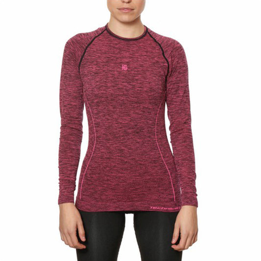 Termisk T-skjorte for kvinner Sport Hg Hg-8052 Svart Magenta