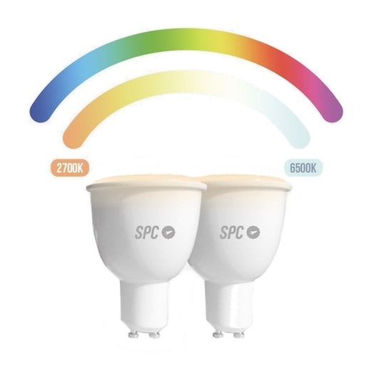 Smart Lyspære SPC AURA450 RGB GU10 WiFi 5,5W