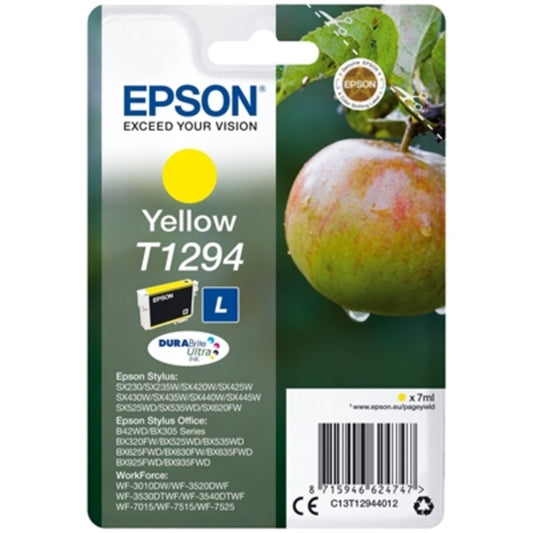 Kompatibel Blekkpatron Epson T1294 7 ml Gul