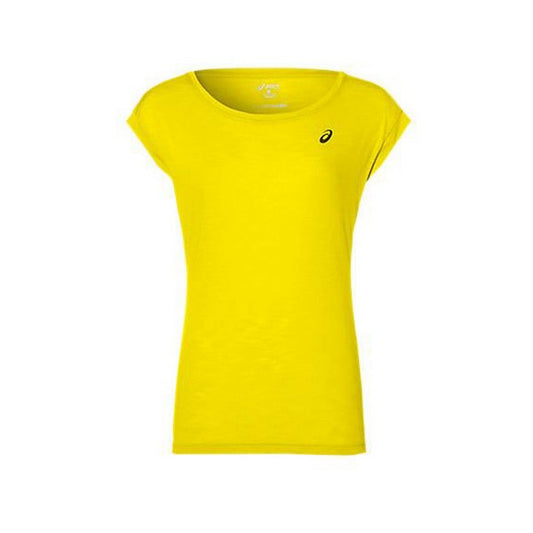 Kortermet sport-t-skjorte Asics Layering Top Dame Gul