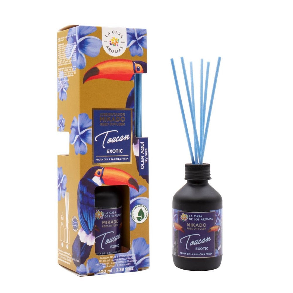 Parfyme pinner La Casa de los Aromas Toucan Exotic Jordbær Pasjonsfrukt (100 ml)